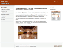 Tablet Screenshot of erinhall.co.za